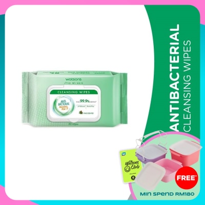 WATSONS Antibacterial Cleansing Wipes 50S