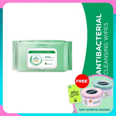 WATSONS Antibacterial Cleansing Wipes 50S