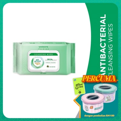 WATSONS Antibacterial Cleansing Wipes 50S
