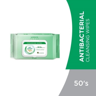 WATSONS Antibacterial Cleansing Wipes 50S