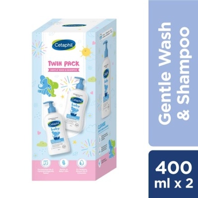 CETAPHIL Baby Wash & Shampoo 2 x 400ml