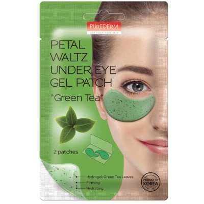 PUREDERM Petal Waltz Under Eye Gel Patch - Green Tea 1 pair