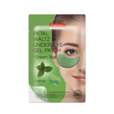 PUREDERM Petal Waltz Under Eye Gel Patch - Green Tea 1 pair