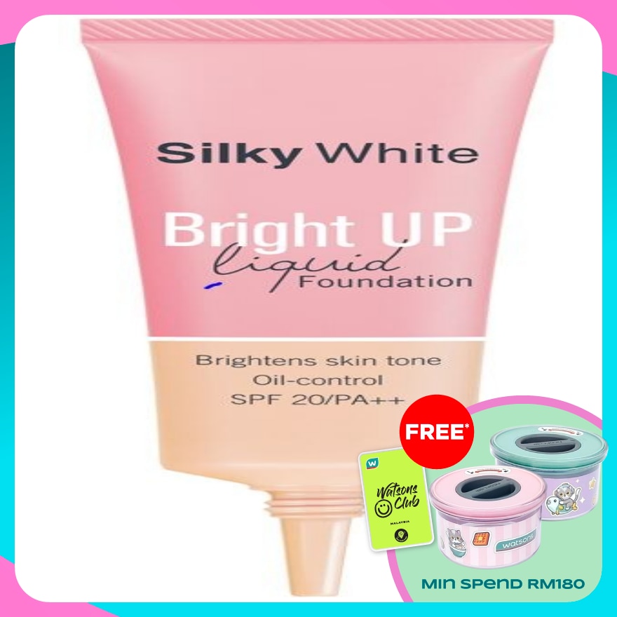 SILKY WHITE Bright Up Liquid Foundation 03 Medium