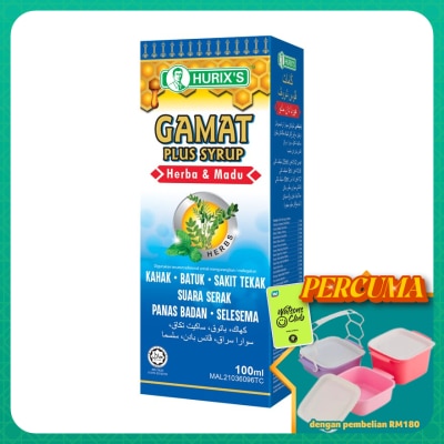 HURIX'S - Gamat Plus Syrup Herbal & Honey 100ml