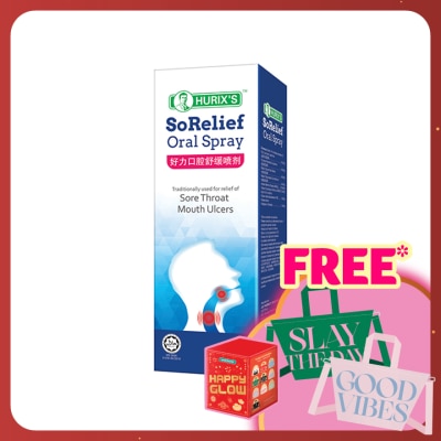 HURIX'S SoRelief Oral Spray (Sore Throat, Mouth Ulcers) 15ml