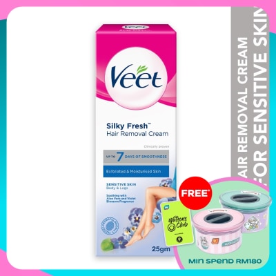 VEET Hair Removal Cream Leg & Body Sensitive Skin 25g