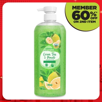 WATSONS Green Tea & Pomelo Shower Scrub  700ml