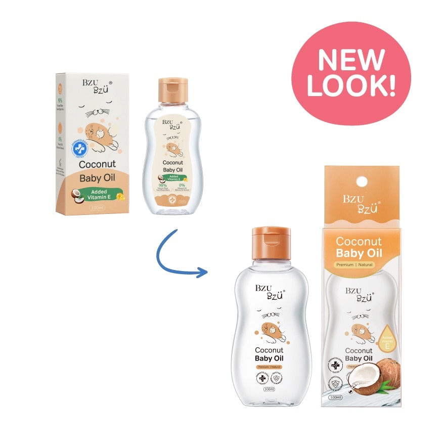Coconut Baby Oil 100ml (Added Vitamin E)