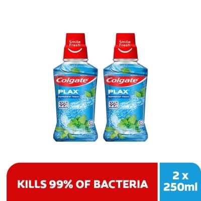 COLGATE Plax Peppermint Mouthwash 2x250ml Valuepack