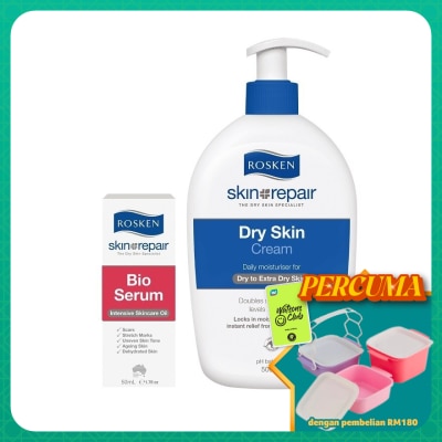 ROSKEN - Dry Skin Cream Cream 500ml + Bio Serum 50ml