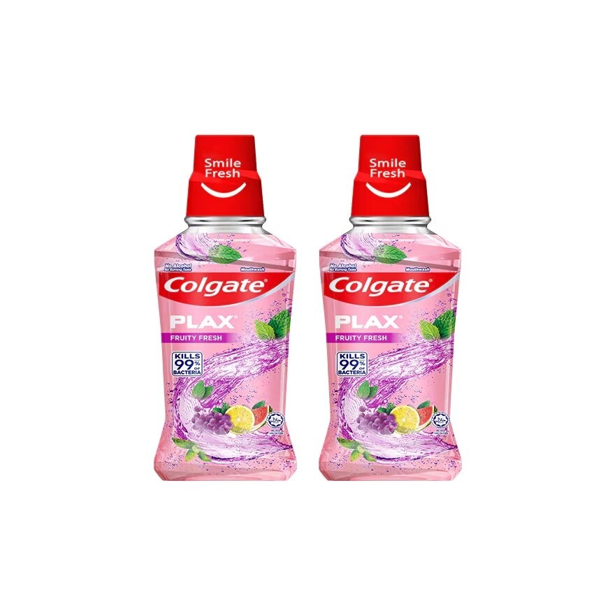 Colgate Plax Fruity Fresh Mouthwash Valuepack 250mlX2