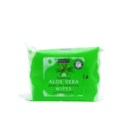 BEAUTY FORMULAS Aloe Vera Make-Up Remover Wipes 25s