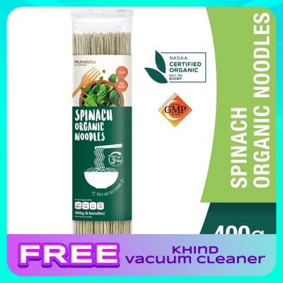 NUTRABLISS BY WATSONS Spinach Organic Noodles 400g