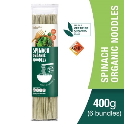 NUTRABLISS BY WATSONS Spinach Organic Noodles 400g