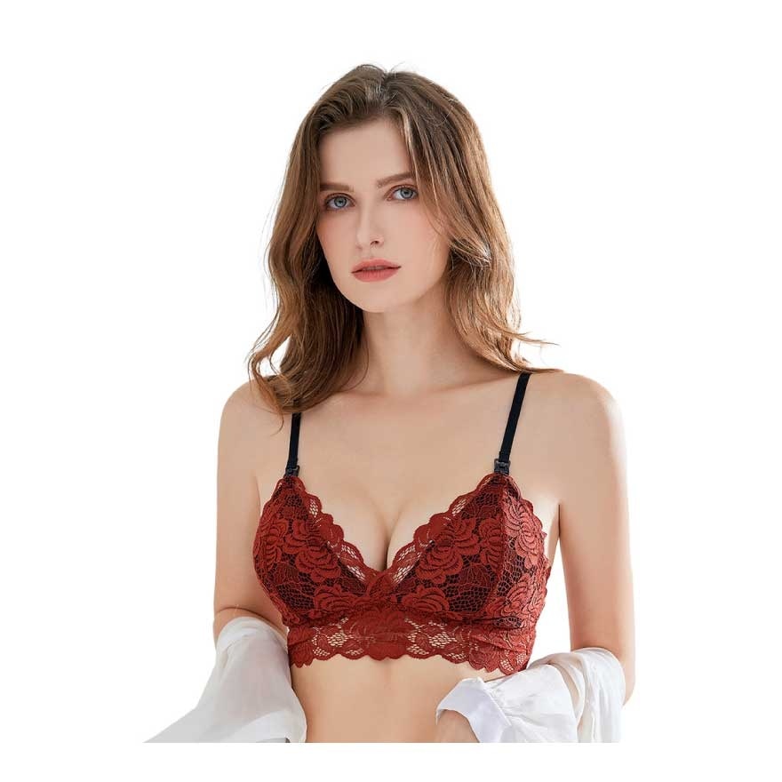 Lacey Nursing Bralette S Poppy Red