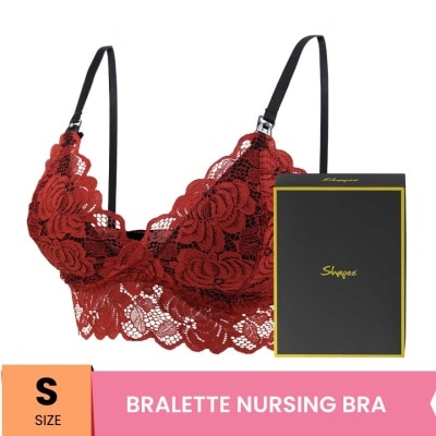 SHAPEE Lacey Nursing Bralette S Poppy Red