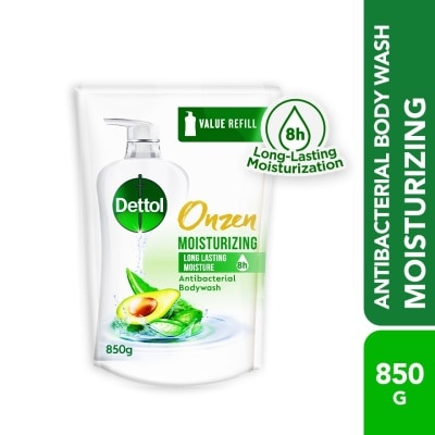 DETTOL Body Wash Refill Onzen Moisturizing Aloe Vera & Avocado 850g