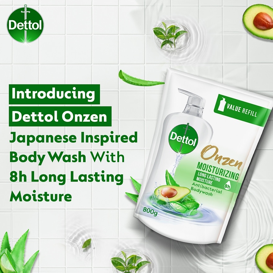 Body Wash Refill Onzen Moisturizing Aloe Vera & Avocado 800ml