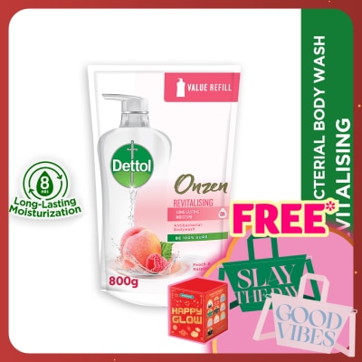 DETTOL Body Wash Refill Onzen Revitalising Peach & Raspberry 800ml