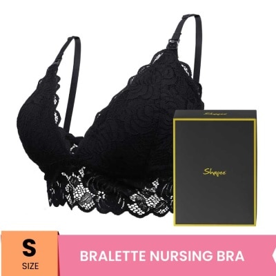 SHAPEE Lacey Nursing Bralette S Mystic Black