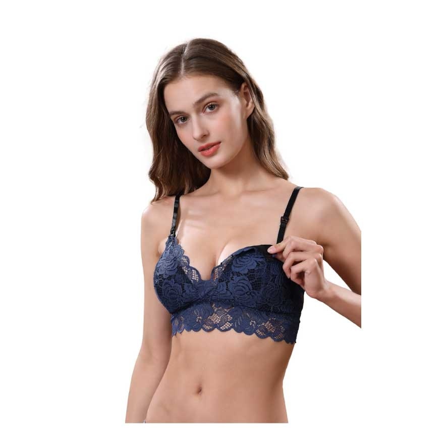 Lacey Nursing Bralette S Midnight Blue