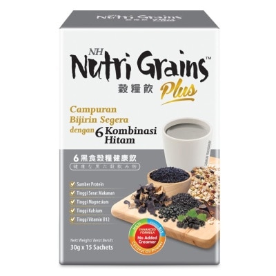 NH NUTRI GRAINS Nutri Grains Plus With 6 Black 30gx15s