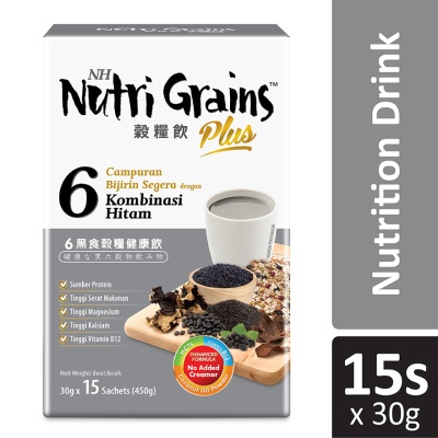 NH NUTRI GRAINS - Nutri Grains Plus With 6 Black 30gx15s