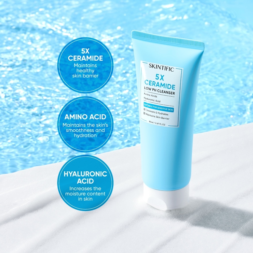 5X Ceramide Low pH Cleanser 80ml