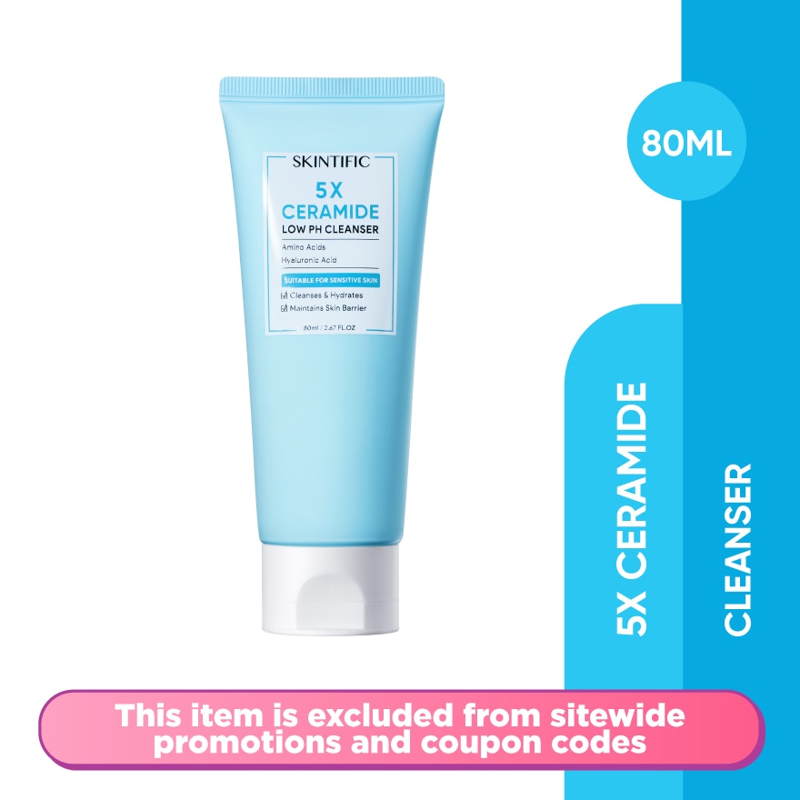 5X Ceramide Low pH Cleanser 80ml