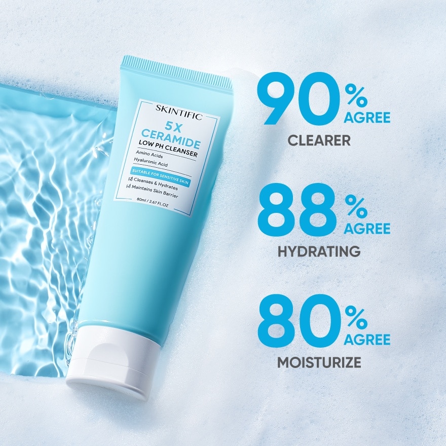 5X Ceramide Low pH Cleanser 80ml