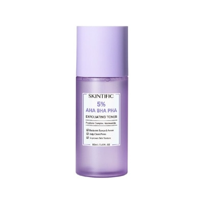 SKINTIFIC 5% AHA/BHA Exfoliating Toner 80ml