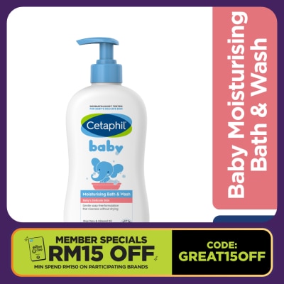 CETAPHIL Baby Moisturising Bath & Wash 400ml