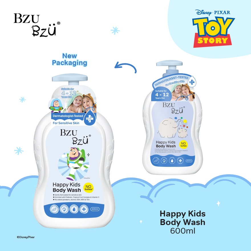 Happy Kids Body Wash 600ml