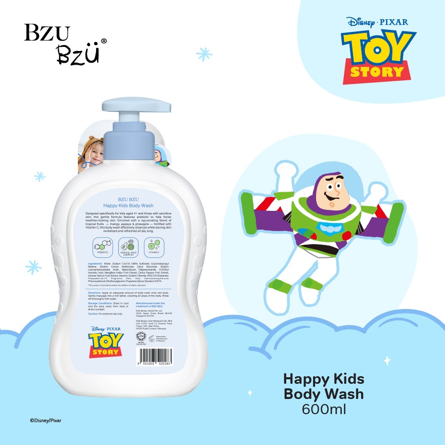 Happy Kids Body Wash 600ml