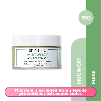 SKINTIFIC - Mugwort Anti Pores & Acne Clay Mask 55g