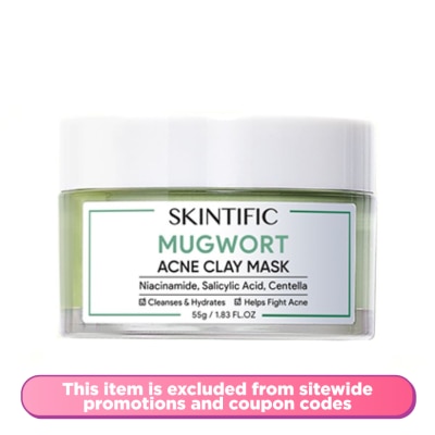 SKINTIFIC Mugwort Anti Pores & Acne Clay Mask 55g
