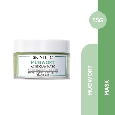SKINTIFIC - Mugwort Anti Pores & Acne Clay Mask 55g