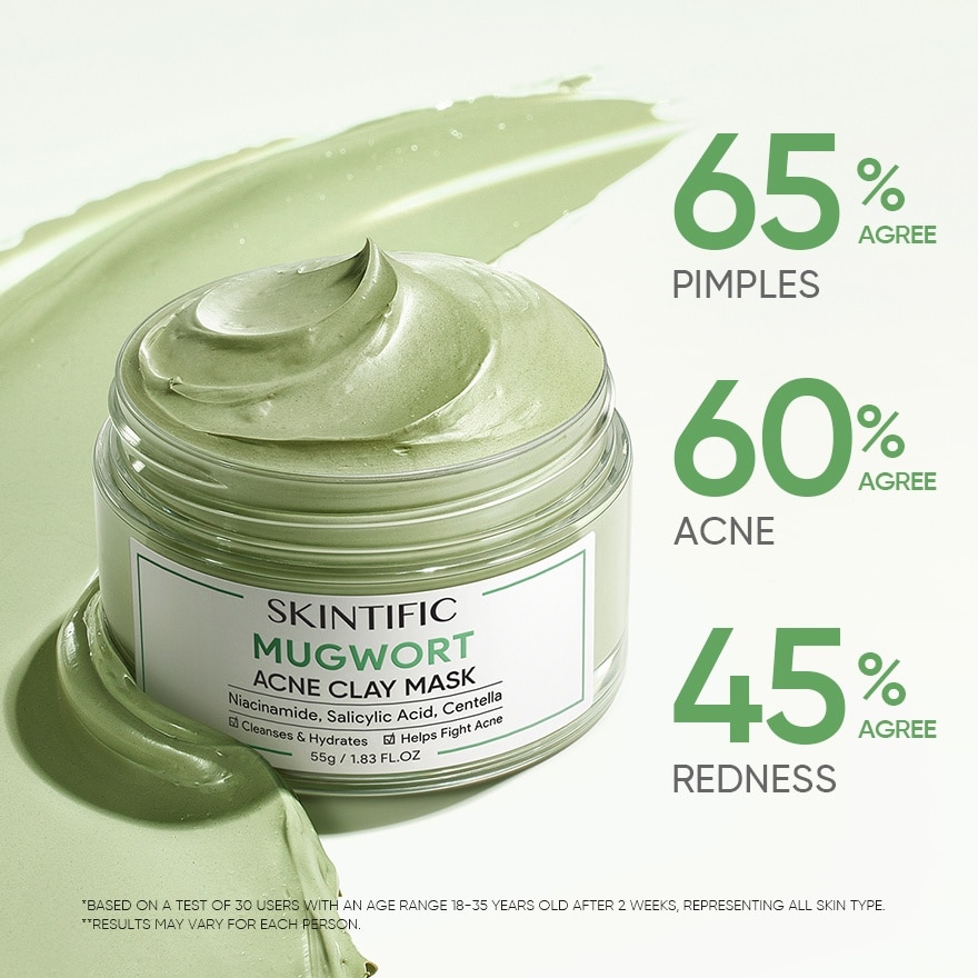 Mugwort Anti Pores & Acne Clay Mask 55g