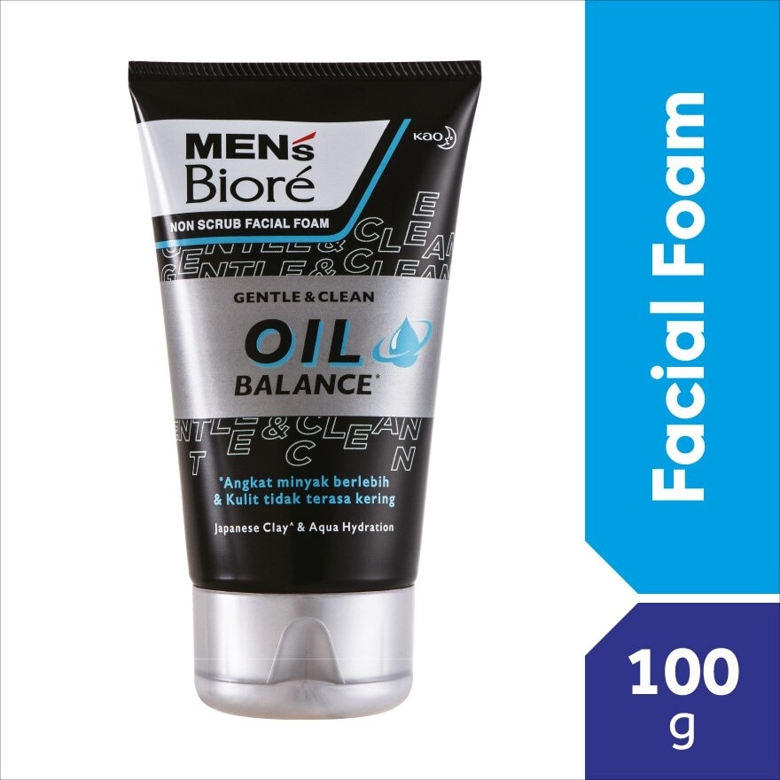 Men'S  Facial Foam Oil Balance 100g Face Wash