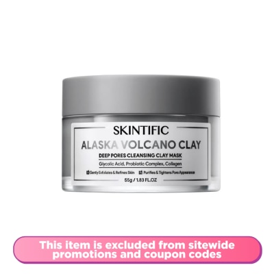 SKINTIFIC Alaska Volcano Clay Deep Pores Cleansing Clay Mask 55g