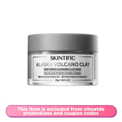 SKINTIFIC, Alaska Volcano Clay Deep Pores Cleansing Clay Mask 55g ...