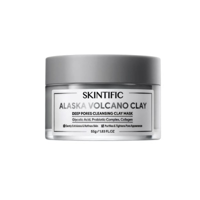 SKINTIFIC Alaska Volcano Clay Deep Pores Cleansing Clay Mask 55g