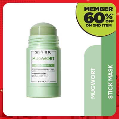 SKINTIFIC Mugwort Anti Pores & Acne Clay Stick 40g