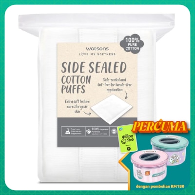 WATSONS Side Sealed Cotton Puffs 189s