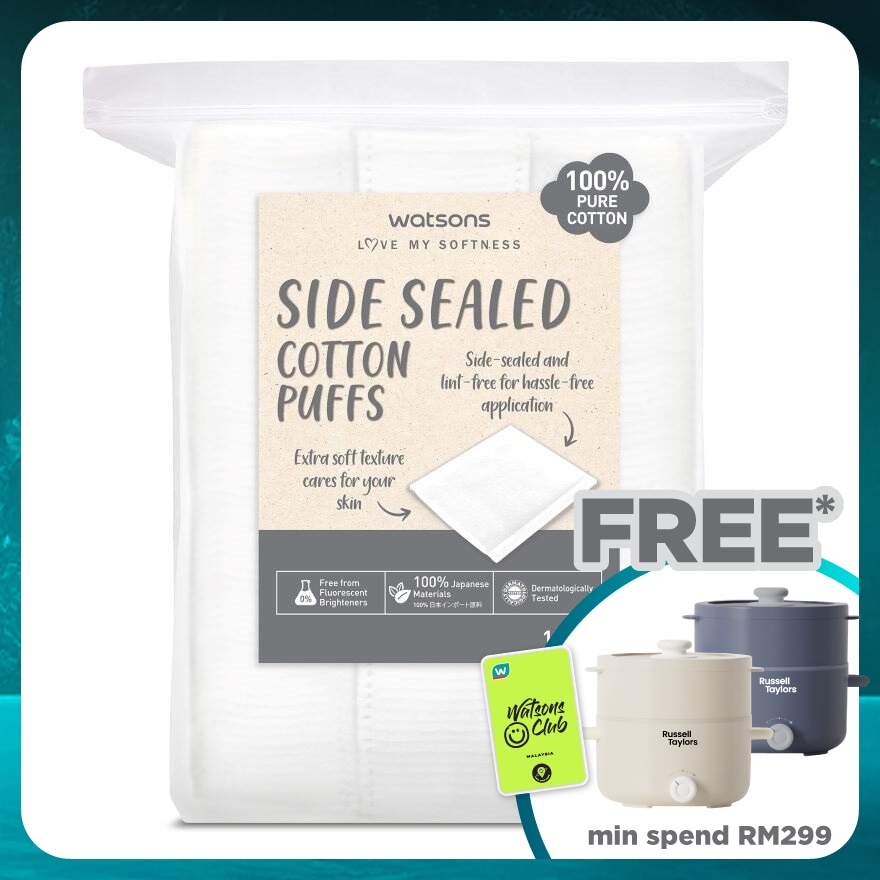 Side Sealed Cotton Puffs 189s