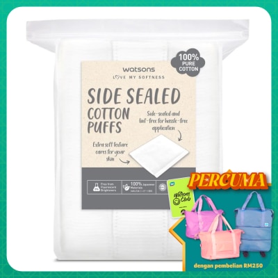 WATSONS - Side Sealed Cotton Puffs 189s