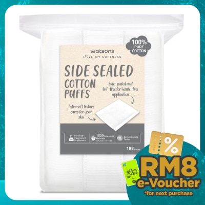 WATSONS Side Sealed Cotton Puffs 189s
