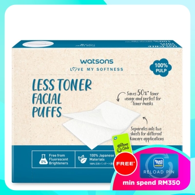 WATSONS Less Toner Facial Puffs 48s image