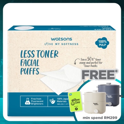 WATSONS Less Toner Facial Puffs 48s
